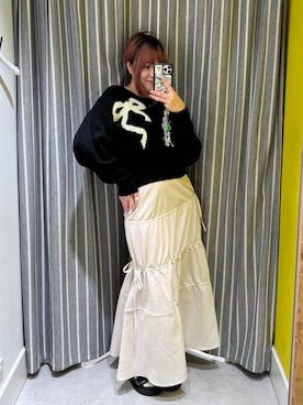 「FOREVER 21（フォーエバー トゥエンティーワン）のアイテム（ネックレス）」を使った、ちぃ。さん（レディース・165cm）の秋コーディネート