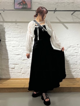 「PAGEBOY（ページボーイ）のアイテム（ワンピース/ドレス）」を使った、ちぃ。さん（骨格ストレート・レディース・165cm）の秋コーディネート