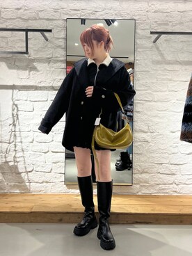 「PAGEBOY（ページボーイ）のアイテム（その他アウター）」を使った、ちぃ。さん（レディース・165cm）の冬コーディネート