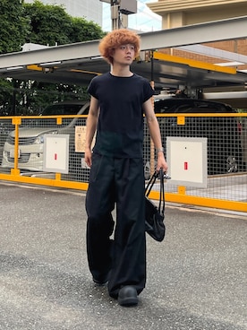 「Chikashitsu +（チカシツプラス）のアイテム」を使った、ゆーぼうさん（骨格ウェーブ・メンズ・169cm）の夏コーディネート