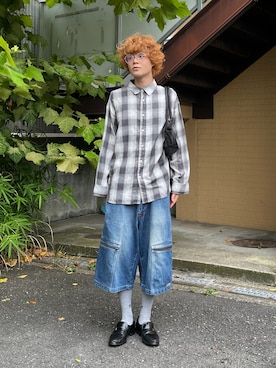 「CIAOPANIC TYPY（チャオパニックティピー）のアイテム」を使った、ゆーぼうさん（骨格ウェーブ・メンズ・169cm）の夏コーディネート