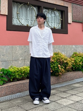 ゆーぼうさん（骨格ウェーブ・メンズ・169cm）の夏コーディネート
