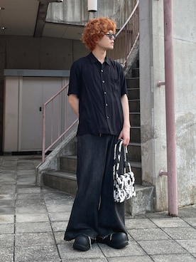 「CASPER JOHN（キャスパージョン）のアイテム」を使った、ゆーぼうさん（骨格ウェーブ・メンズ・169cm）の夏コーディネート