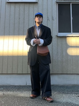 「新星WEARISTAにエントリー」｜「アイテム（ジャージ）」を使った、ruiさん（メンズ・174cm）の冬コーディネート