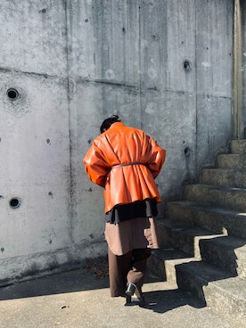 「my beautiful landlet（マイビューティフルランドレット）のアイテム（パンツ）」を使った、ruiさん（メンズ・174cm）の冬コーディネート