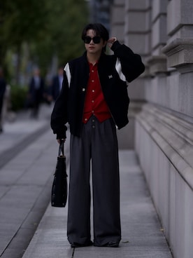 「アイテム（ハンドバッグ）」を使った、ryuseiさん（メンズ・168cm）の秋コーディネート