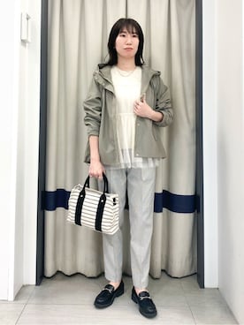 「Lee（リー）のアイテム（バッグ）」を使った、ee___grさん（レディース・163cm）の春コーディネート
