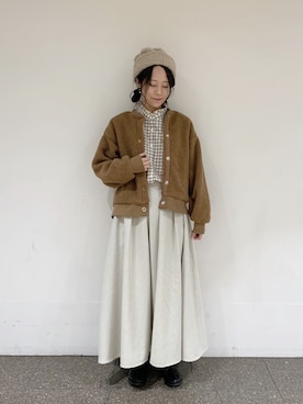 marin.🐏さん(レディース・160cm)の冬コーディネート