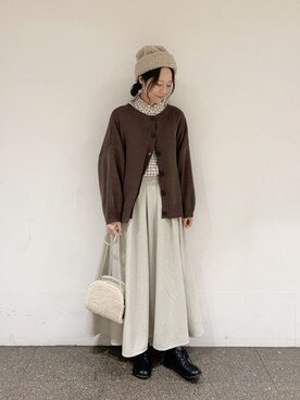 marin.🐏さん（レディース・160cm）の冬コーディネート