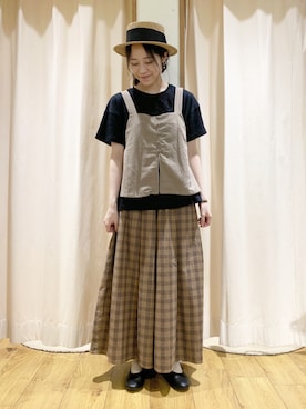 「アイテム（その他トップス）」を使った、marin.🐏さん（レディース・160cm・20代）の夏コーディネート