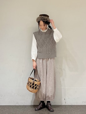 「Samansa Mos2（サマンサ モスモス）のアイテム（パンツ）」を使った、marin.🐏さん（レディース・160cm）の秋コーディネート