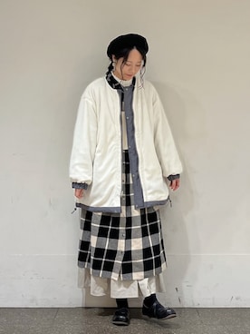 「アイテム（ブルゾン）」を使った、marin.🐏さん（レディース・160cm・20代）の冬コーディネート