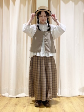 「アイテム（その他トップス）」を使った、marin.🐏さん（レディース・160cm・20代）の夏コーディネート