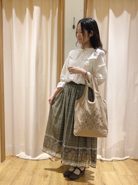 「Samansa Mos2（サマンサ モスモス）のアイテム（その他）」を使った、marin.🐏さん（レディース・160cm）の夏コーディネート