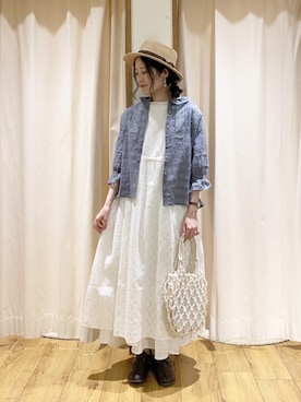 「マリン」｜「アイテム（ワンピース/ドレス）」を使った、marin.🐏さん（レディース・160cm）の春コーディネート