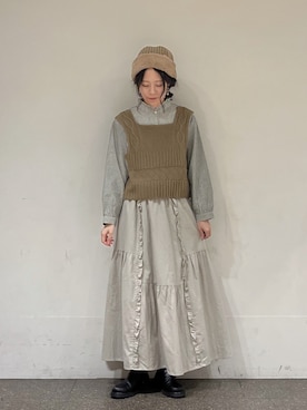 marin.🐏さん(レディース・160cm)の冬コーディネート