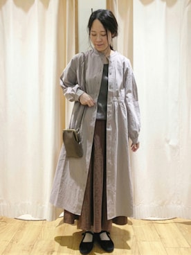 「茶系」｜marin.🐏さん（レディース・160cm）の夏コーディネート