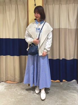 YUKINOさん（レディース・161cm）の春コーディネート
