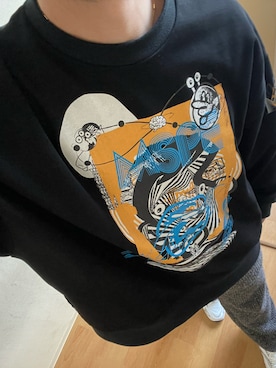 「MAISON SPECIAL（メゾンスペシャル）のアイテム（スウェット、ブラック系）」を使った、🐰🔎hiroさん（メンズ・179cm）の冬コーディネート