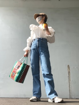 「N.O.R.C（ノーク）のアイテム（トップス）」を使った、ysok75さん（レディース・161cm）の春コーディネート