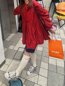 「PINK HOUSE（ピンクハウス）のアイテム」を使った、AKOさん（レディース・158cm）の春コーディネート