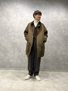 「アイテム（カーディガン/ボレロ）」を使った、shomayamagishiさん（メンズ・173cm）の冬コーディネート