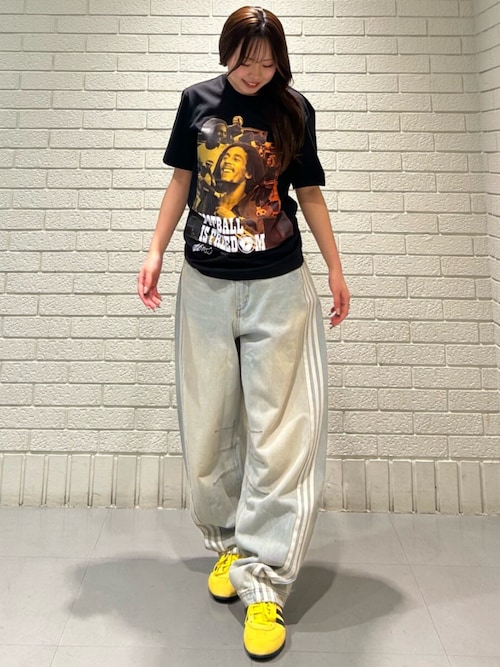 Adilenium シーズン 3 バナナフィット ウォッシュドデニムパンツ