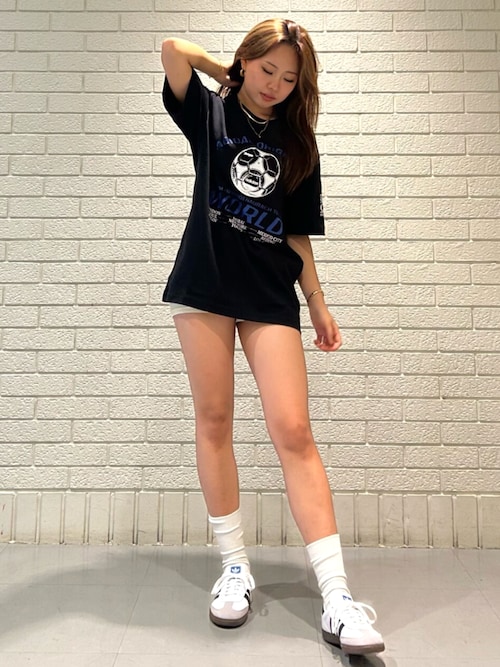 90年代のサッカー グラフィック半袖Tシャツ / アディダス
