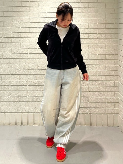 Adilenium シーズン 3 バナナフィット ウォッシュドデニムパンツ