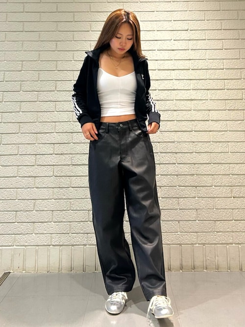 adidas ファイヤーバード プレザーパンツ レディース ファイヤーバード プレザーパンツ ブラック