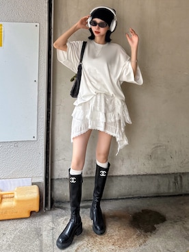 「ストリートファッション」｜CHARME BY MICOLAさん（レディース・160cm）の夏コーディネート