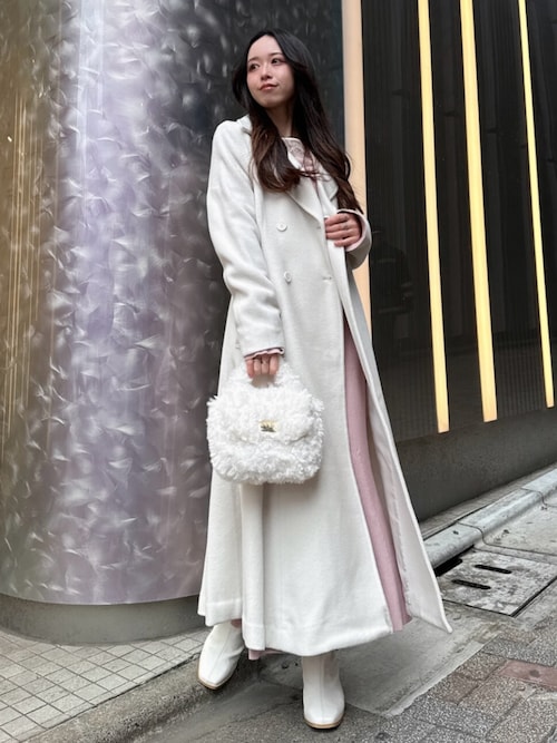 セール】レース切替オフショルニットワンピース（ワンピース