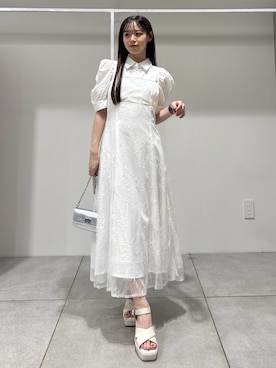 「シャツワンピ」｜kayoさん（レディース・148cm）の夏コーディネート