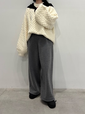 「アイテム（スリッポン）」を使った、akaneさん（レディース・157cm・30代）の冬コーディネート