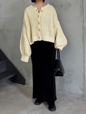 「アイテム（スカート）」を使った、akaneさん（レディース・157cm・30代）の秋コーディネート