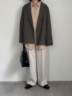 「アイテム（ハンドバッグ）」を使った、akaneさん（レディース・157cm・30代）の秋コーディネート