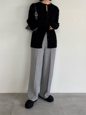 「アイテム（スリッポン）」を使った、akaneさん（レディース・157cm・30代）の秋コーディネート