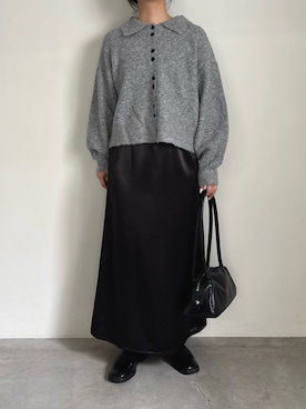「ニットカーディガン」｜akaneさん（レディース・157cm・30代）の秋コーディネート