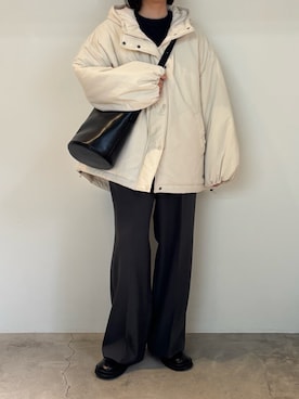 「アイテム（ショルダーバッグ）」を使った、akaneさん（レディース・157cm・30代）の秋コーディネート