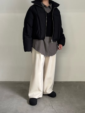 「アイテム（シャツ/ブラウス）」を使った、akaneさん（レディース・157cm・30代）の秋コーディネート