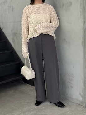「select MOCA（セレクトモカ）のアイテム（ハンドバッグ）」を使った、akaneさん（レディース・157cm）の春コーディネート