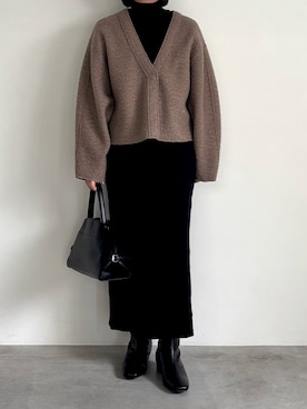 「アイテム（ワンピース）」を使った、akaneさん（レディース・157cm・30代）の秋コーディネート