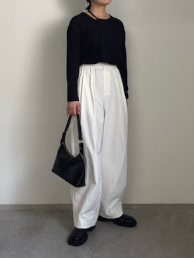 「アイテム（スリッポン）」を使った、akaneさん（レディース・157cm）の夏コーディネート