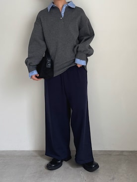 「select MOCA by son（セレクトモカバイソン）のフェイクスエードワンハンドルバッグ（ハンドバッグ）」を使った、akaneさん（レディース・157cm・30代）の秋コーディネート