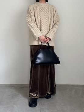 「アイテム（スリッポン）」を使った、akaneさん（レディース・157cm・30代）の秋コーディネート