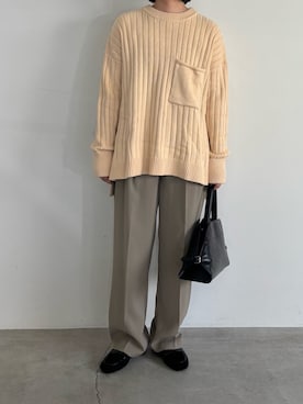 「select MOCA（セレクトモカ）のアイテム（ローファー）」を使った、akaneさん（レディース・157cm）の秋コーディネート