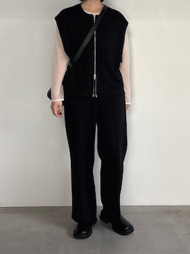 「アイテム（スリッポン）」を使った、akaneさん（レディース・157cm・30代）の秋コーディネート