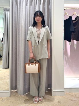 「NOLLEY’S（ノーリーズ）のアイテム（アクセサリー）」を使った、YUKAさん（レディース・157cm）の夏コーディネート