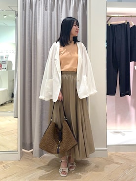 「NOLLEY’S（ノーリーズ）のアイテム（アクセサリー）」を使った、YUKAさん（レディース・157cm）の夏コーディネート