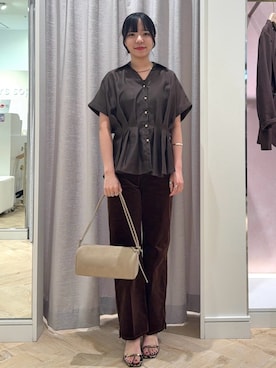 「grace grace （グラスグラス）のアイテム」を使った、YUKAさん（レディース・157cm）の夏コーディネート